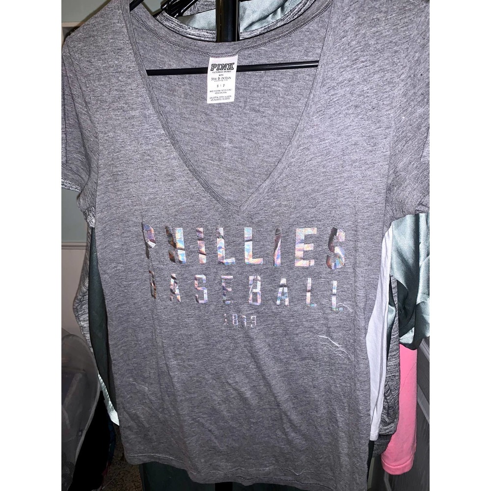 Victoria Secret Pink bling iridescent phillies T-shirt